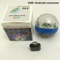 RGB boje mijenjaju čarobnu ball lampu s adapterom za kontrolu glasa za Android