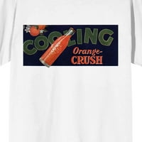 Narančasta drobi hlađenje narančastoj zdrobi Muški bijeli grafički tee-xxl