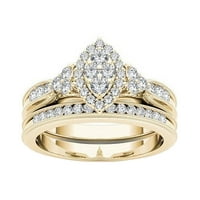 Prstenovi izvrsni otprilike srce za žene Angažovanje vjenčanog nakita poklon 10