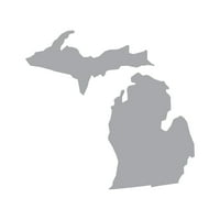 Naljepnica u obliku u obliku Michigana - samoljepljivi vinil - otporan na vremenske uvjete - izrađene