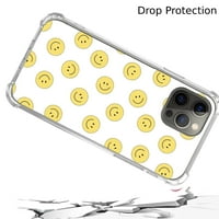 Futrola od žutog osmijeha za iPhone pro max, estetsku umjetnost dizajn TPU poklopac branika