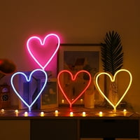 Mairbeon LED neonsko ukrasno punjivo romantično priznanje ljubavno srce LED modeliranje Neonsko svjetlo