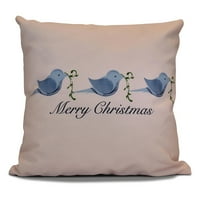 Dizajnom vesele božićne ptice ukrasni jastuk