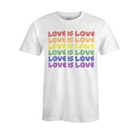S4E Muška ljubav je ljubav majica duge gay ponos xxxx-velika bijela