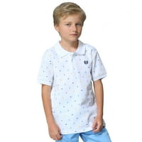 Leolily Boys Kids Casual Sport Cardigan tiskane polo majice