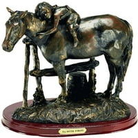 Statua zapadnih trenutaka nikad neću zaboraviti dječiji konj bronza 59110
