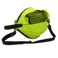 Oxford tkanke košarkaške torbe, okrugle mrežne košarkaške torbe 10.2-11.07,0ina PVC za međunarodna takmičenja za nožnu košarku crne krpe sa žutim ivicama, zelenim