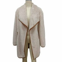Žene Fleece Blend kaput rovova paljljiva odjeća dame topla džepna jakna kaput