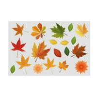 Naljepnice Maple lišće naljepnice Dan zahvalnosti Jesen prozorski naljepnica Jesen Dekoracija za zabavu Kućni ukras + a