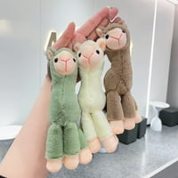 Alpaca privjesak sa slatkim dizajnom dugih nogu 3D oči Alpaca lutka Plishies Dekoracija Rođendanski poklon