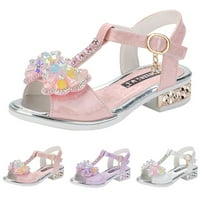 Akiirool Comfort sandale za djevojke djevojke Sandale Otvorene nožnih letnjih cipela haljina za djevojčice
