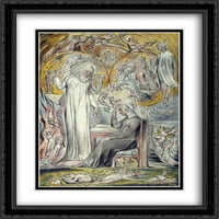 Duh Plato Matted Veliki crni ukrašeni uokvireni umjetnički print Blake, William