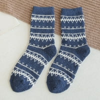 WOXINDA ŽENSKE ZIMSKE STROPNE STROKE Jesen i zima Srednja cijev čarape Coral zadebljane tople čarape