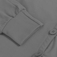 Cardigan džemperi za žene plus veličine Lagani otvoreni prednji kardigani pad pletenog gumba niz dugi