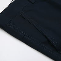 Muške klasične pantalone za čišćenje modne udobne radne pantalone na otvorenom hlače od pune boje patentni pauzi patentni pahuljice ležerne duksele bijele boje