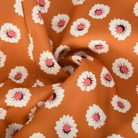 Ženska modna casual proljeća i ljetna bez rukava na nepravilnosti na narančastu