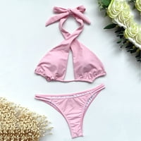 Easheryy Bikinis za žene Push Up Bakini kupaći kostimi kupaći kostimi Push up bikini ružičasti