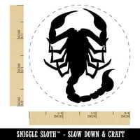 Scorpion Siluette samo-inkinga gumena mastila za mastilo - plava mastila - mala