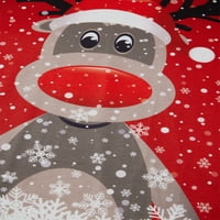 Porodica podudaranje božićnih padžama outfits dugih rukava jelen snježne pantalene pulover pantalone postavile za spavanje
