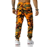 Teretne hlače za muškarce Muški patchwork kamuflage jogging hlače na otvorenom sportske hlače fitness