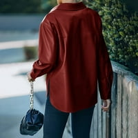 Hwmodou ženske putne jakne dugih rukava kratki stil casual dugih rukava sa džepovima s grudima modne tanke jakne za žene
