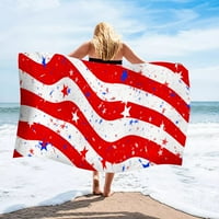 Dan neovisnosti Solacol Microfiber ručnik za plažu Super lagan šareni ručnik za kupanje otporna na plažu