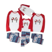 Dadaria Božićne pidžame za porodični roditelj-dijete topli božićni set tiskani kućni nošenje pidžama