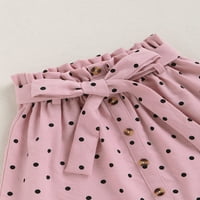 3T dječje djevojke suknje valne točke ispisa kožu za kravate 3-4T, ružičasta