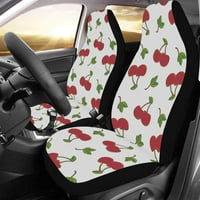 Set autos sedišta za automatsko sjedalo Akvarel Cherry Universal Auto Front Seats Zaštitni za auto, suv limuzina, kamion