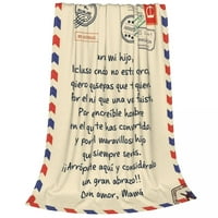 Špansko pismo mog sina ćebavice Express Love Plish bacanje pokrivača SOBA Sofa tiskane lagane prekršaje