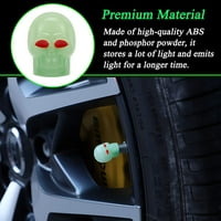 Stemske kape za ventil za gume, fluorescentne kape za gume za automobile Glow guma Zračni poklopac poklopca