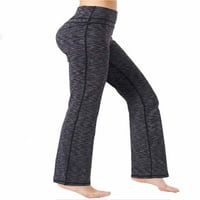 Niveer žene gamaše ravno noga joga hlače od sobola od pune boje dno Stretch pantalone visoki struk jeggings blue xl