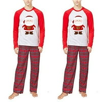 Božićne pidžame za obiteljske duge rukavske duge hlače