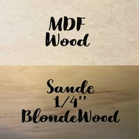 Craft Wood Blak Pisma, drvena 8 '' visoki abecedni slovo Q, DIY Northwood
