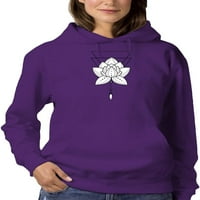 Lotus cvijet mandala hoodie žene -Image by shutterstock, ženska 3x-velika