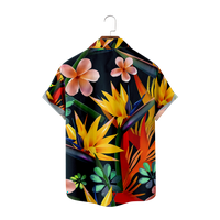 Cvjetna šarene ležerne majica kratkih rukava Havajska vrhunska plaža Print Fashion Muška havajska majica,