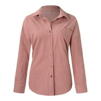 Durtebeua prevelika jakna za žene za žene labavi džepni gumb traper jakna