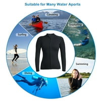 Wetsuits Top jakna Ženska Neoprenska košulja mokri komim dugih rukava za ronjenje surf plivajući vodene sportove