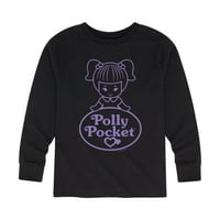 Polly džep - logotip i lutka - grafička majica dugih rukava i mlade