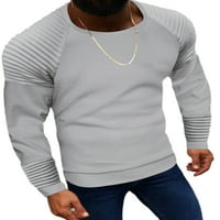Zodanni muški pleteni vrhovi pulover u boji pulover, džemper za posadu Slim Fit Tunic bluza Radno svijetlo