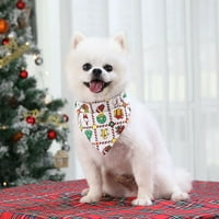 Cheers.us Dog & Cat Bandana Božićno šal šal šal trokut Bibs Set PET kostim pribor Dekoracija za male srednje velike pse mačke Kućni ljubimci