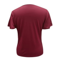 FVWitlyh fakultetski majica ženski bodycon ugrađeni kvadratni vrat dugih rukava Osnovna majica gornje crvene xx-velike