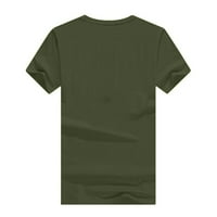 Ženski atletski vrhovi ženske majice kratki rukav okrugli dekolte majica Majica TABLina vojska zelena