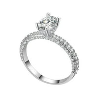 Klizaly prstenovi, elegantni puni rinestonski prsten od legura nakita dnevni dodaci Prsten Personalizirani poklon, majčina dnevna darova, ženski pokloni, klirens