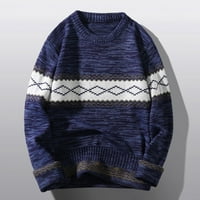FABIURT mužjak jesen i zimski vuneni džemper okrugli vrat pulover u boji toplo podudaranje košulje za