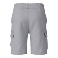 Wozhidaoke muške kratke hlače za muškarce muški casual srednje strukske kratke hlače Solid spajanje