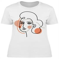 Fascinantna minimalistička skica majica žene -Image by shutterstock, ženska x-velika