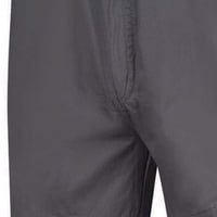Edvintorg muške hlače pamučno i posteljina elastična struka zbrena prozračna udobna pantalona za meke