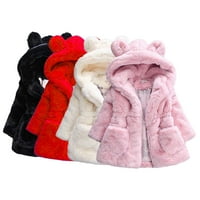 Esaierr dječje dječje jakne s kapuljačom Fleece toplim pamučnim kaputima Zimska odjeća za djecu novorođene