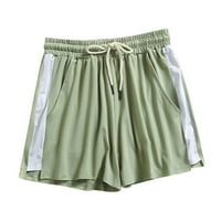 Ženske kratke hlače Visoke stružne kratke hlače na plažima hlače dame modne sportske ljetne kratke hlače zelena xl